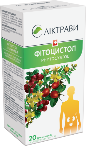 Фітоцистол, збір по 1,5 г у фільтр-пакетах №20 у пачці