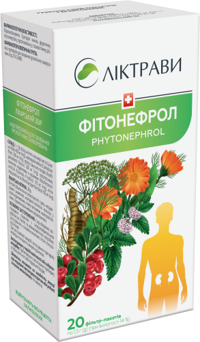 Фітонефрол, збір по 1,5 г у фільтр-пакетах №20 у пачці