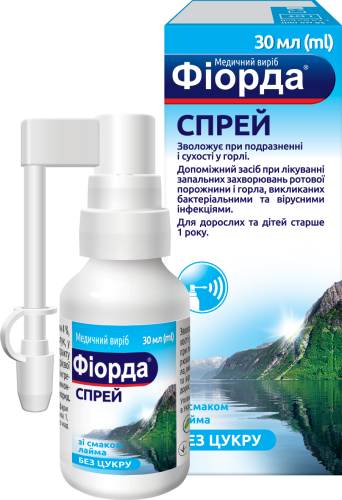 ФІОРДА® спрей, 30 мл (ml), зі смаком лайма