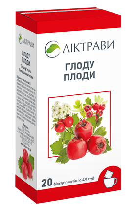 Глоду плоди по 4 г у фільтр пакетах № 20
