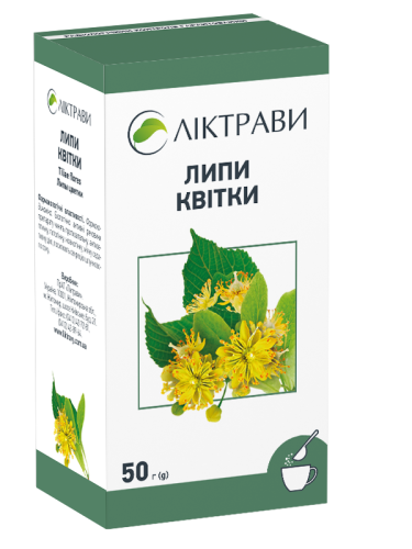Липи квітки по 50 г у пачках з внутрішнім пакетом