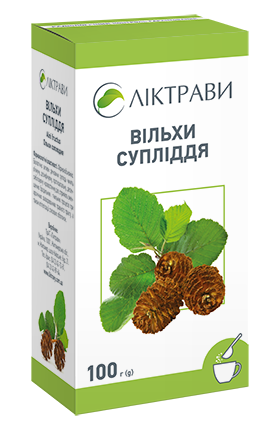 Вільхи супліддя по 100 г у пачках з внутрішнім пакетом