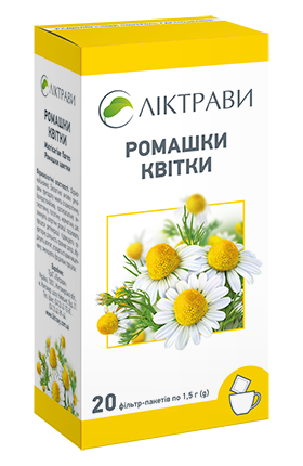 Ромашки квітки по 1,5 г у фільтр пакетах №20