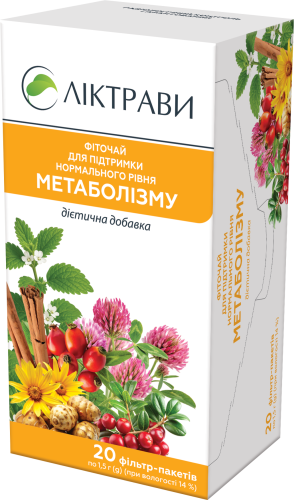 Фіточай для підтримки нормального рівня метаболізму 1,5 ф/п - 2