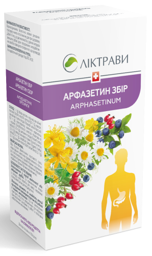 Арфазетин, збір по 1,5 г у фільтр пакетах №20